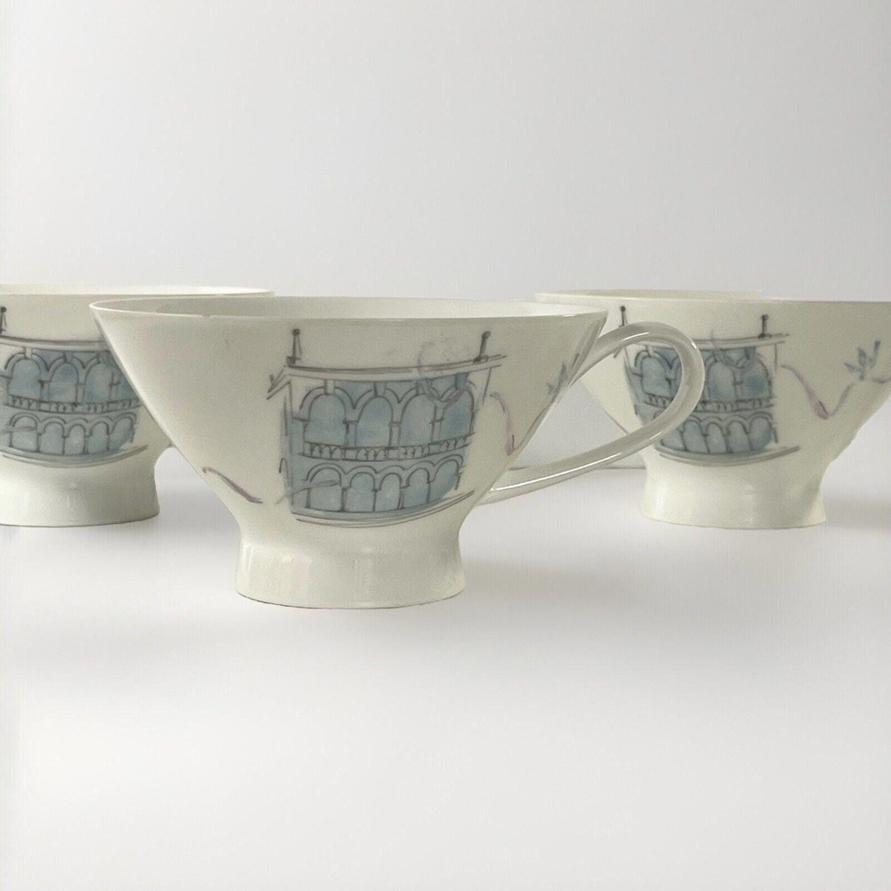 Rosenthal‎ Plaza Paris Raymond Loewy Design Teacups set of 3 Selb Germany
